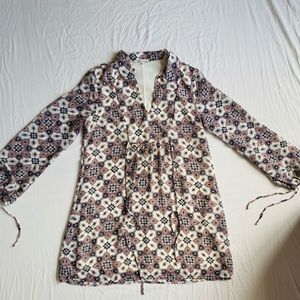 “BoHo” Style Long Sleeve Dress